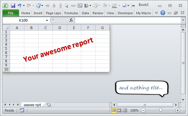 Super Quick Excel Chart In One Click..