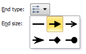 Formatting ending point - then vs. now chart