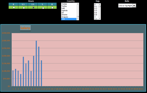 Dashboard to visualize Excel Salaries - by Prince Goyal - Chandoo.org - Screenshot