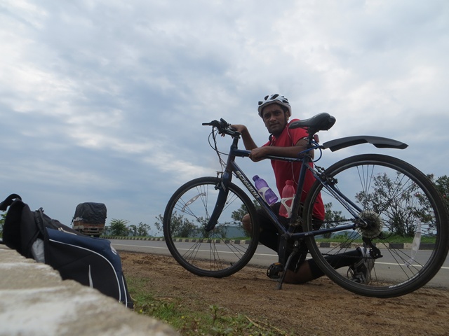 Selfie after 25km ride on Day 2