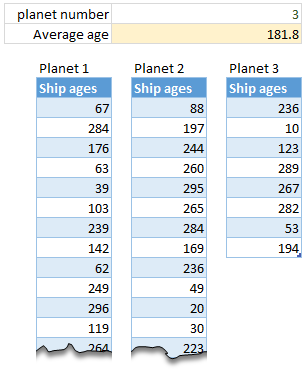 Using INDEX formula to get one of many ranges