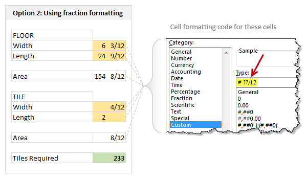 How to Inches to Feet in Excel