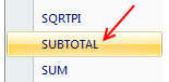 Subtotal Formula Excel