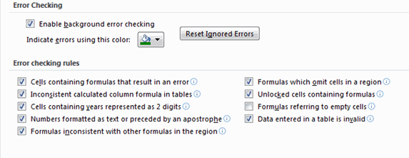 Formula Editing Options Excel - Excel's Auditing Functions