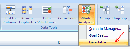 Data Tables - Excel 2007 [Data Tables & Monte Carlo Simulations in Excel]