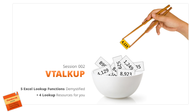 CP002: VTALKUP – 5 Excel lookup functions demystified + 4 Resources for you