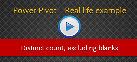 Distinct Count calculations using Power Pivot for Excel & more