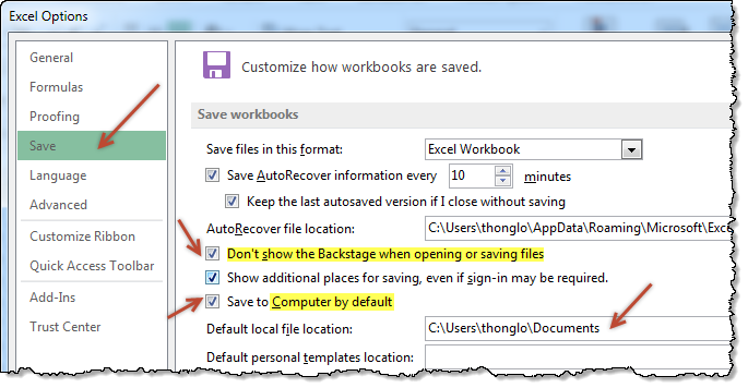 Open and save files faster in Excel 2013 with this trick