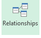 Relationship feature in Excel 2013 data ribbon tab