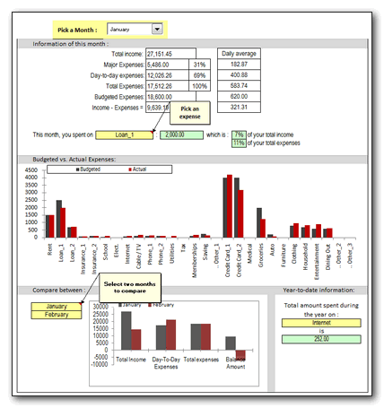 expense and income tracker excel