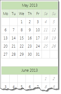 set up a blank calendar first - Interactive calendar